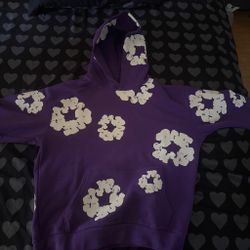 Purple denim tears hoodie xl