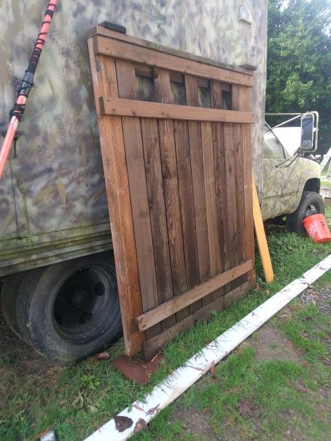 Tall Cedar Fence Panel