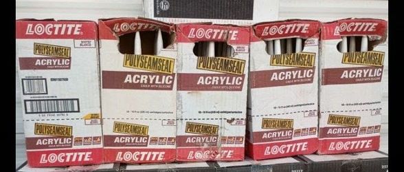Loctite  Acrylic Caulking with Silicone – 5Cases