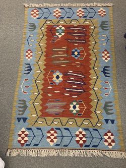 Antique Wool Turkish Rug