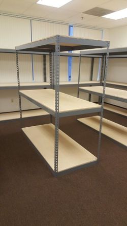 Industrial Shelving 72 in W x 30 in D Boltless Storage Racks 3 Tier Similar to Uline Stronger Than Homedepot Lowes and Costco Delivery Available