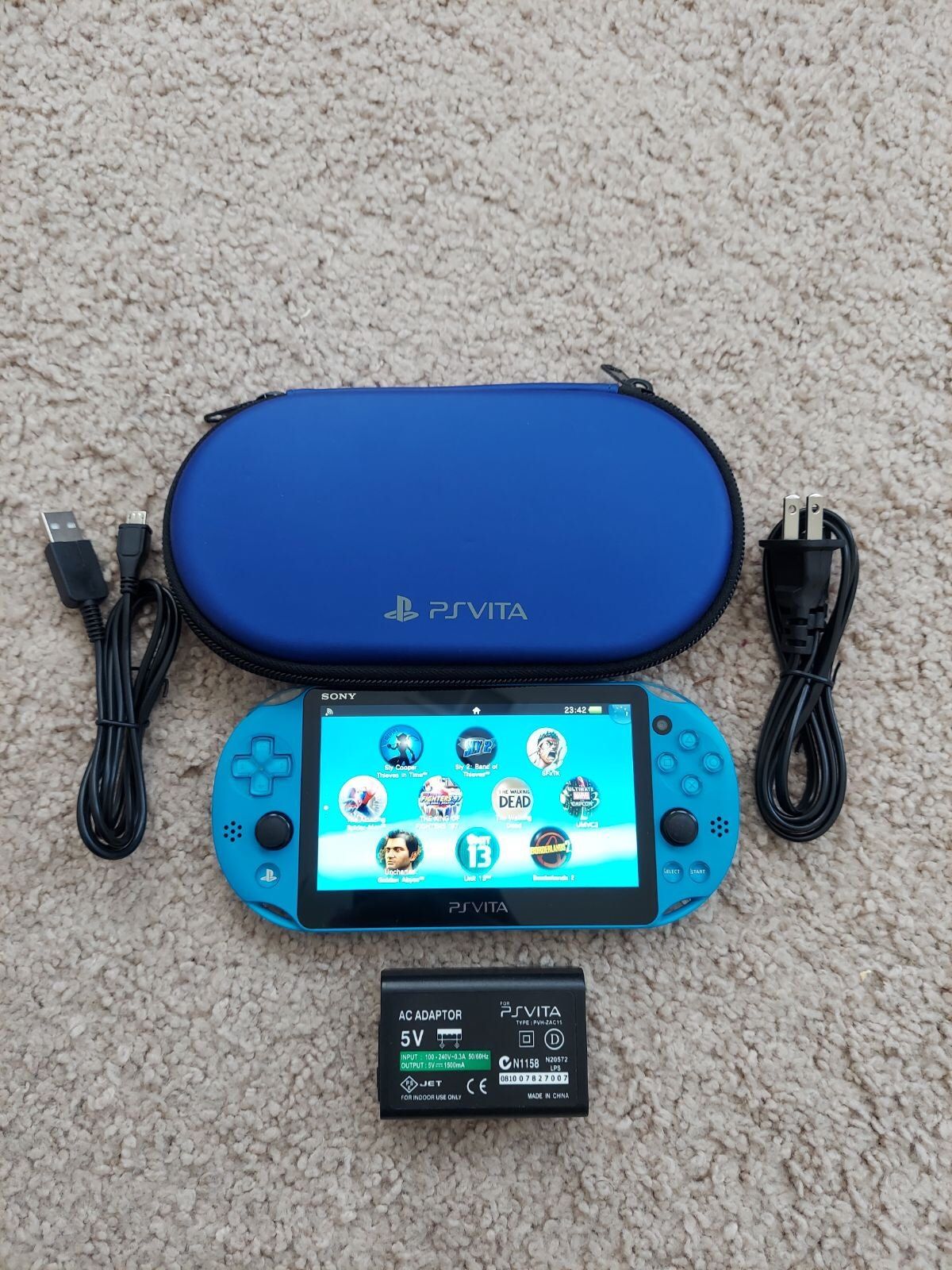 Aqua Blue Ps Vita Console