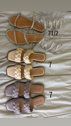 shoes, chanclas for girls 7 1/2, 7