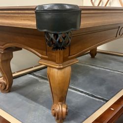 Olhausen 7 Foot Ram Horn Pool Table
