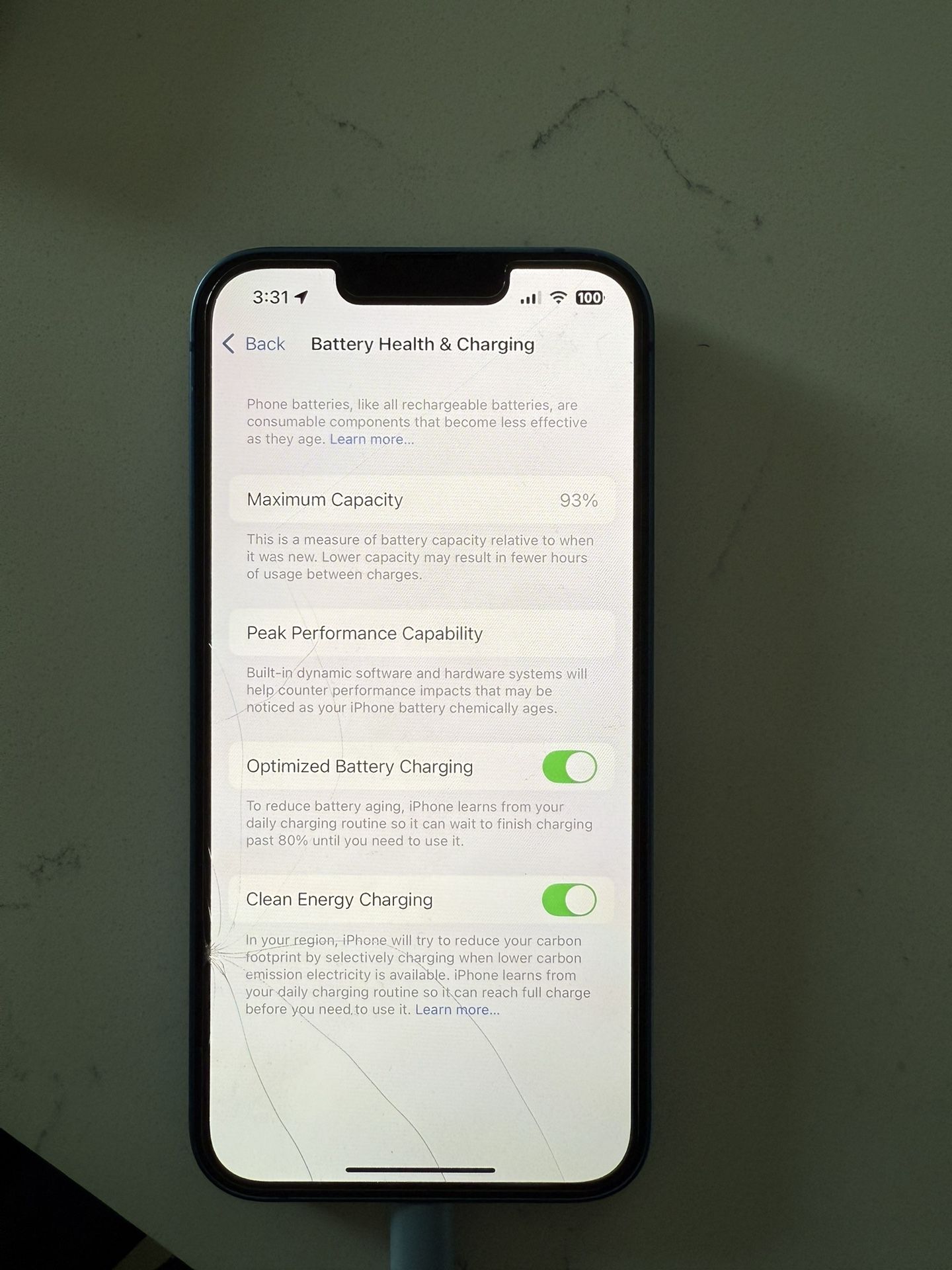 Apple iPhone 13 mini - 128 GB - Blue (Unlocked) - 93%