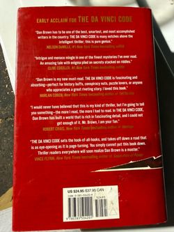 Davinci code hardcover book