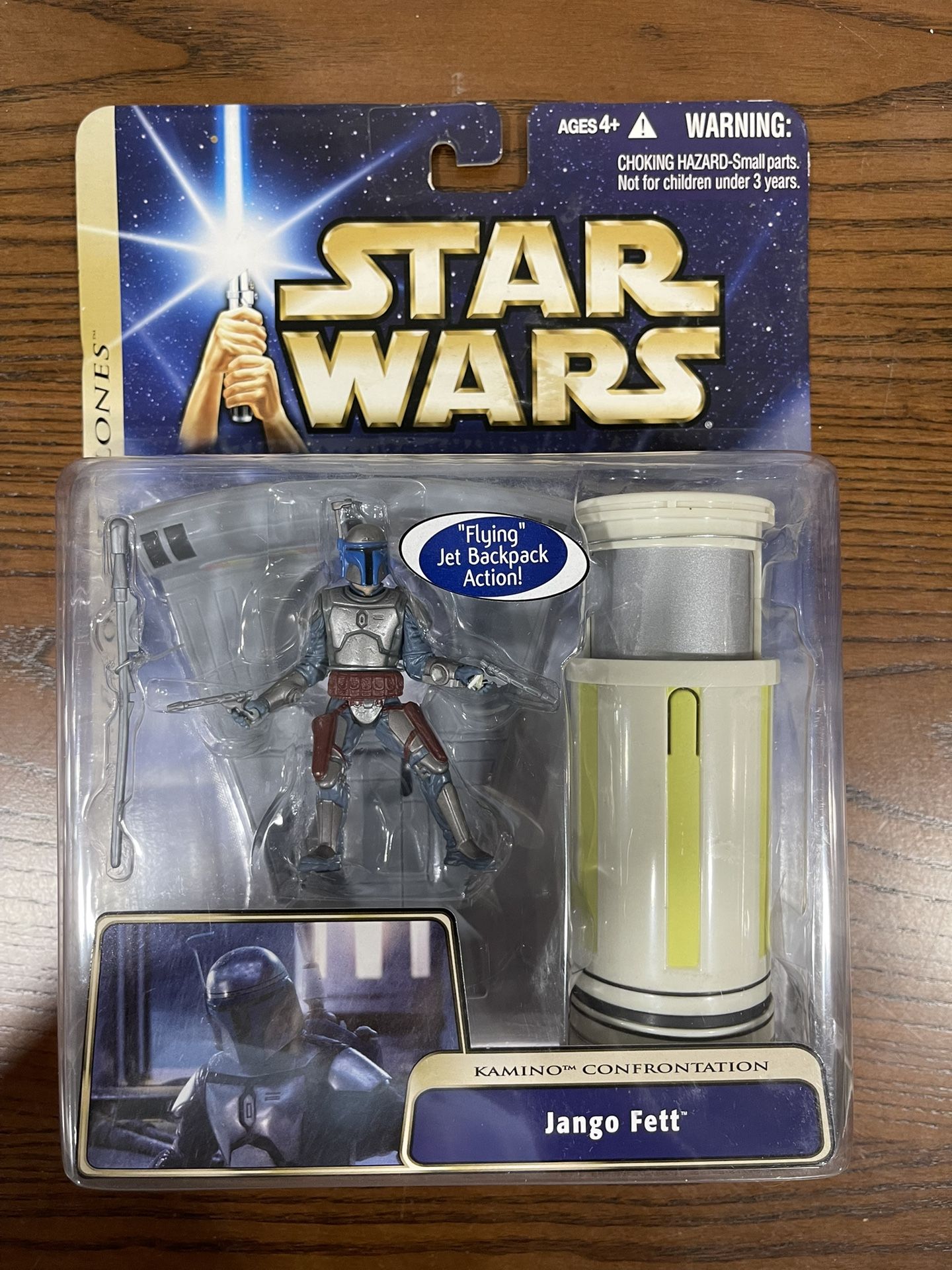Star Wars Jango Fett Kamino Confrontation, 2004, NIB, Attack Of The Clones
