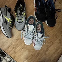 Green And Grey Brand New 3 Pairs Of Sneaker 5 And 51/2