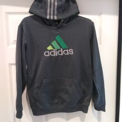 ADIDAS GRAY HOODIE SIZE M