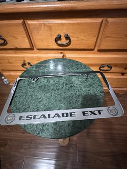 Cadillac Escalade Ext chrome license plate Frame