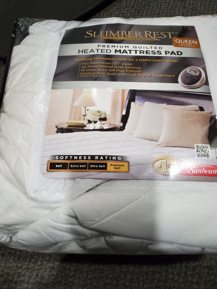 Sunbeam Heated Mattress / Queen / dual controller