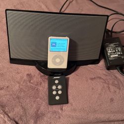 Bose Sound Dock With Accessories.  iPod Not Included
