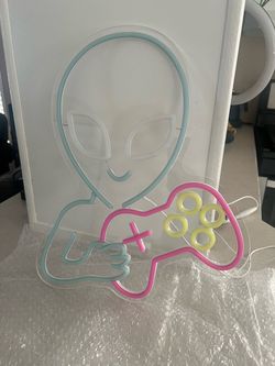 Alien Gamer Neon LED Wall Sign