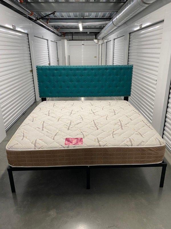 King Bed Frame With Mattress
