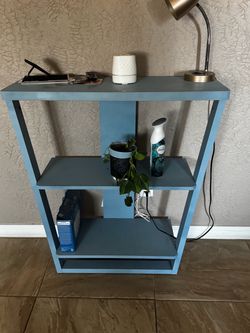 Blue table/book shelf
