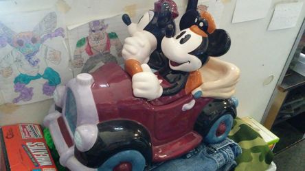 Treasure craft mickey cookie jar