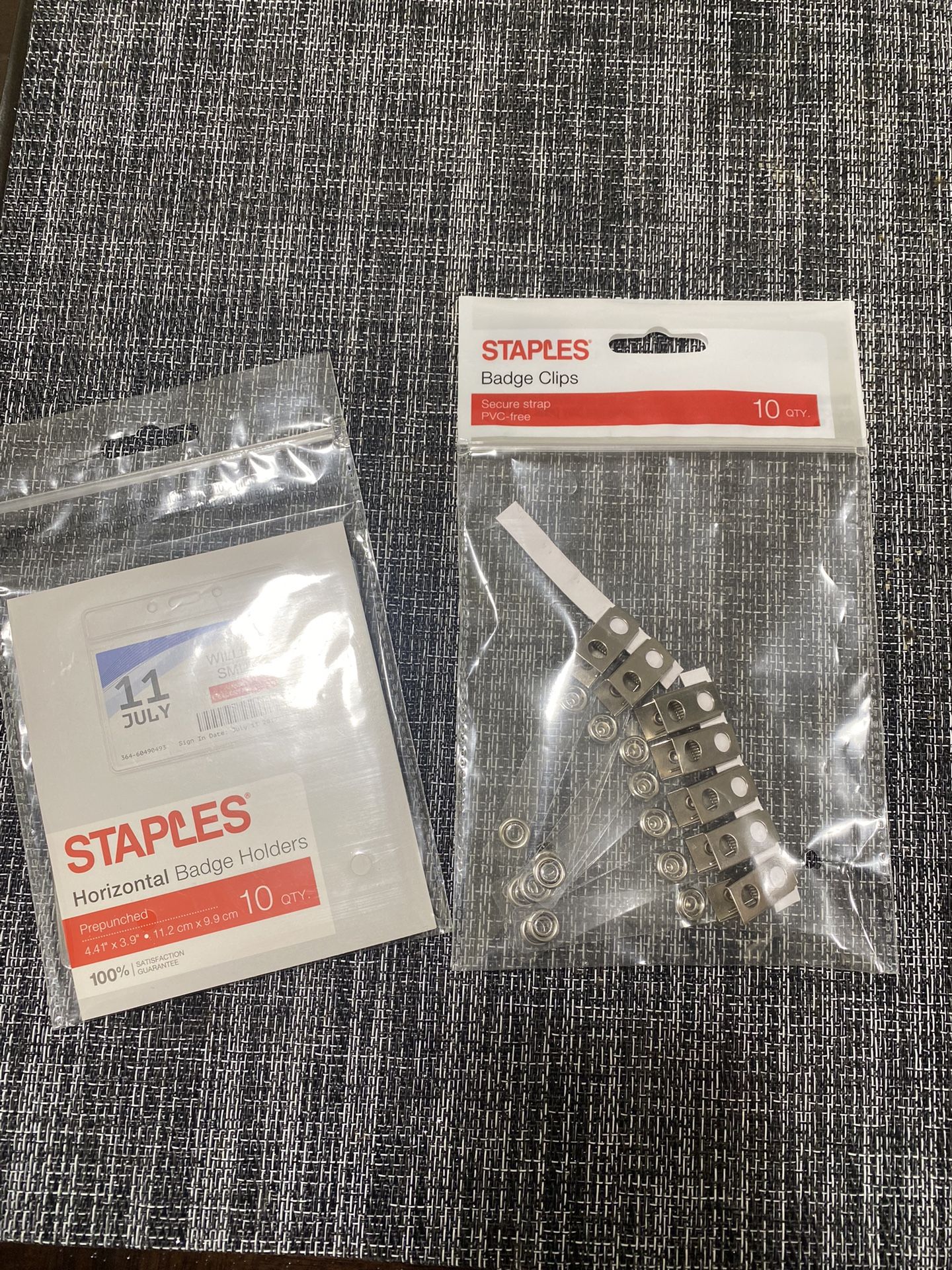 Badge Holder And Clips