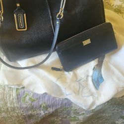 Leather Authentic Coach  and Wallet
