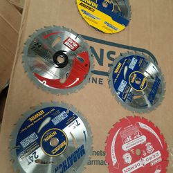Five Different Saw Blades