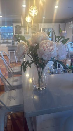 Pink Peonies vase