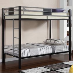 NEW SOLID METAL TWIN SIZE BUNK BED