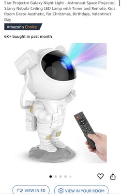 Astronaut Star Projector Galaxy Light, 360° Space Man Buddy Projector Sky LED Night Light Space Star