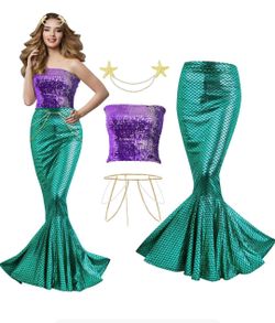 Women's Mermaid  Halloween Costume