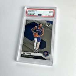 2020 MOSAIC OBI TOPPIN VARIATION RC NEW YORK KNICKS #220 PSA MINT 9
