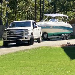 2016 FORD F150 Platinum And A Four Winns 225 Boat And Trailor