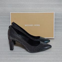 MICHAEL KORS designer heels. Brand new in box. Sliver. Size 8 women's shoes Pumps 