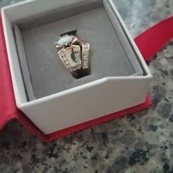 14 K Gold Diamond Wedding Set