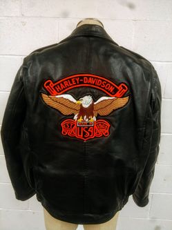 Vintage Genuine Leather Bomber Jacket