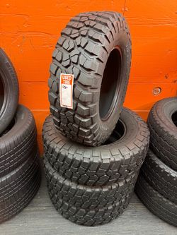 255/75R17 BF Goodrich M/T KM2 High Tread Full Set of 4 Tires