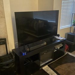 55 Inch Samsung Tv And Remote 