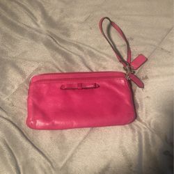 6 Inch By 3 Inch Coach Wristlet.