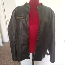 LG Mens Leather Jacket ROUTE 66