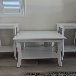 Coffee table and end tables set