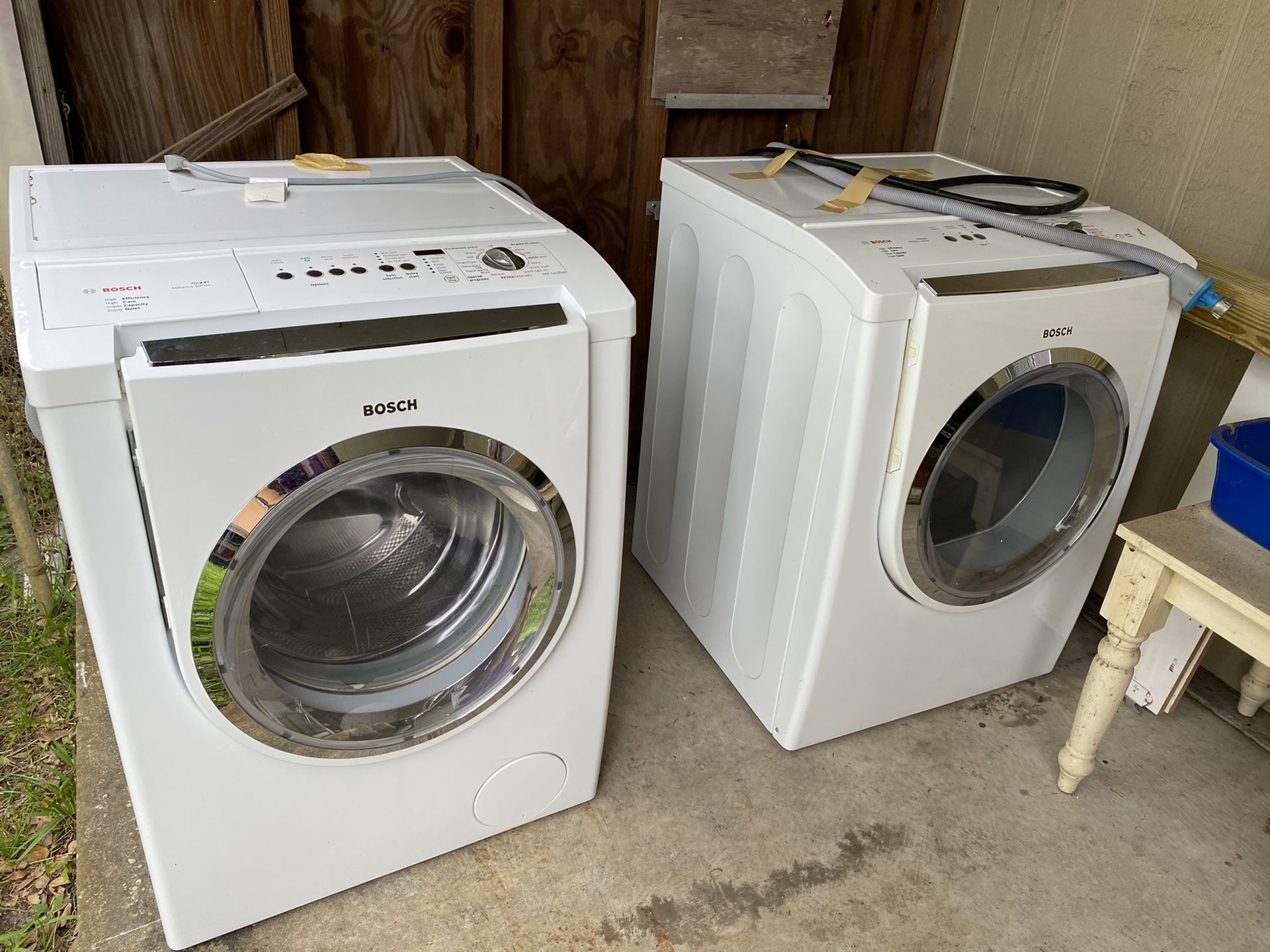 Bosch Nexxt 500 Series Washer and Dryer