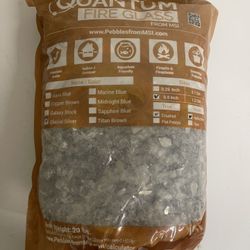 Quantum Fire Glass  Glacial Silver 20lb Bags - $55 At Home Depot 