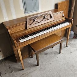 Vintage Rudolph Wurlitzer upright Piano Antique