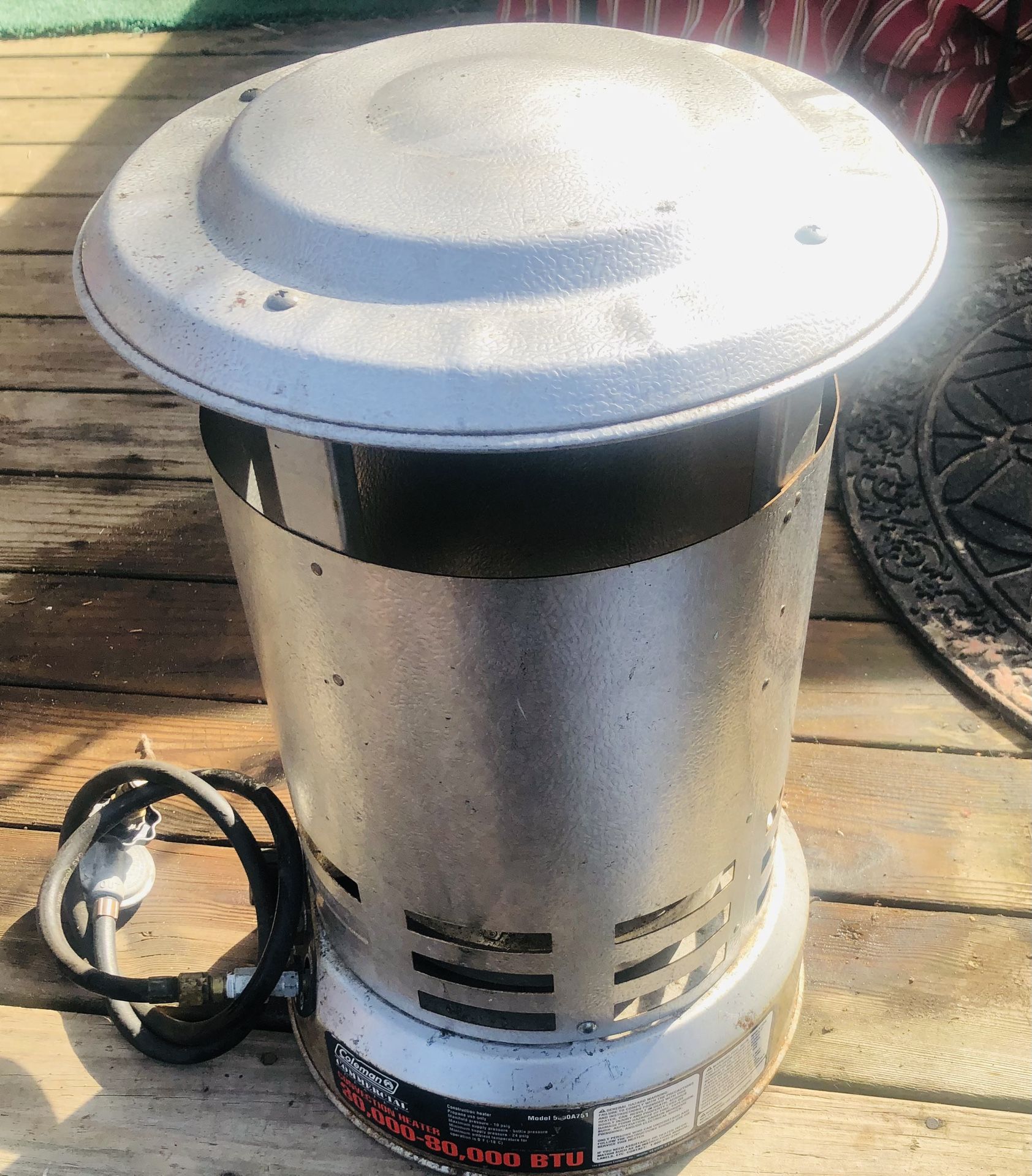 Coleman Propane Heater 30,000 To 80,000 BTU