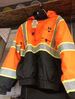 3A Safety Hi-Viz Waterproof Class 3 Bomber Jacket With Removable Liner.