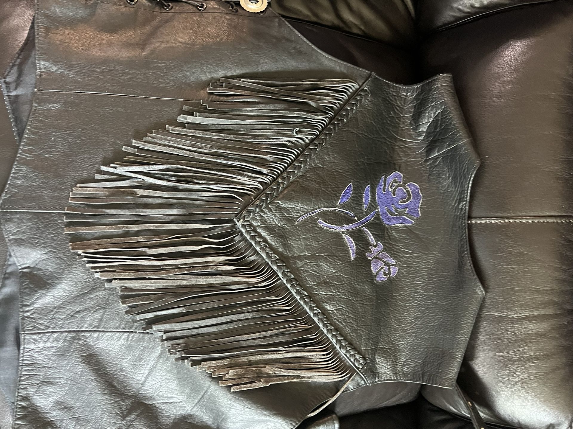 Womens Leather Vest