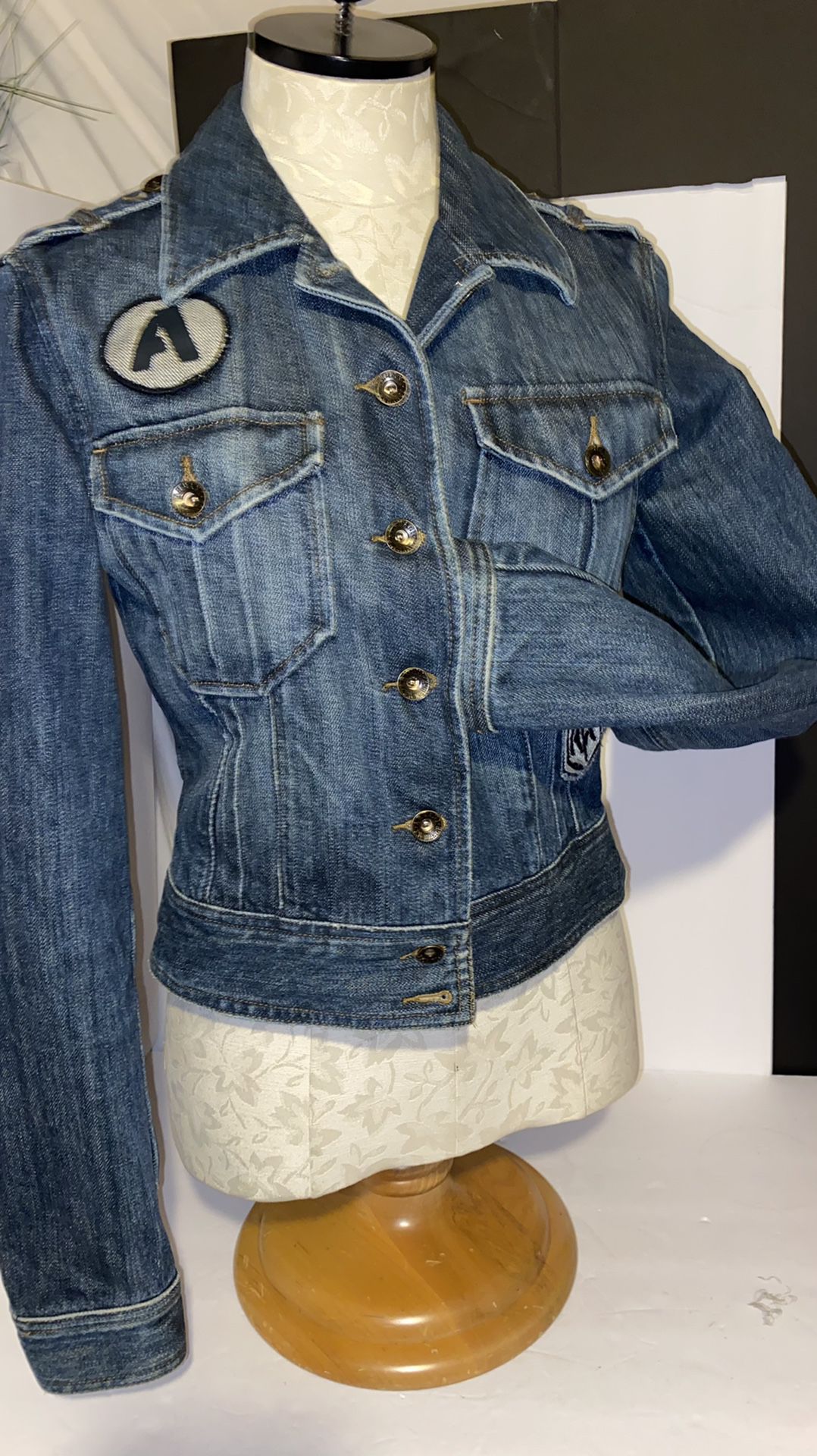 Armani Exchange denim patch jacket very nice size M
