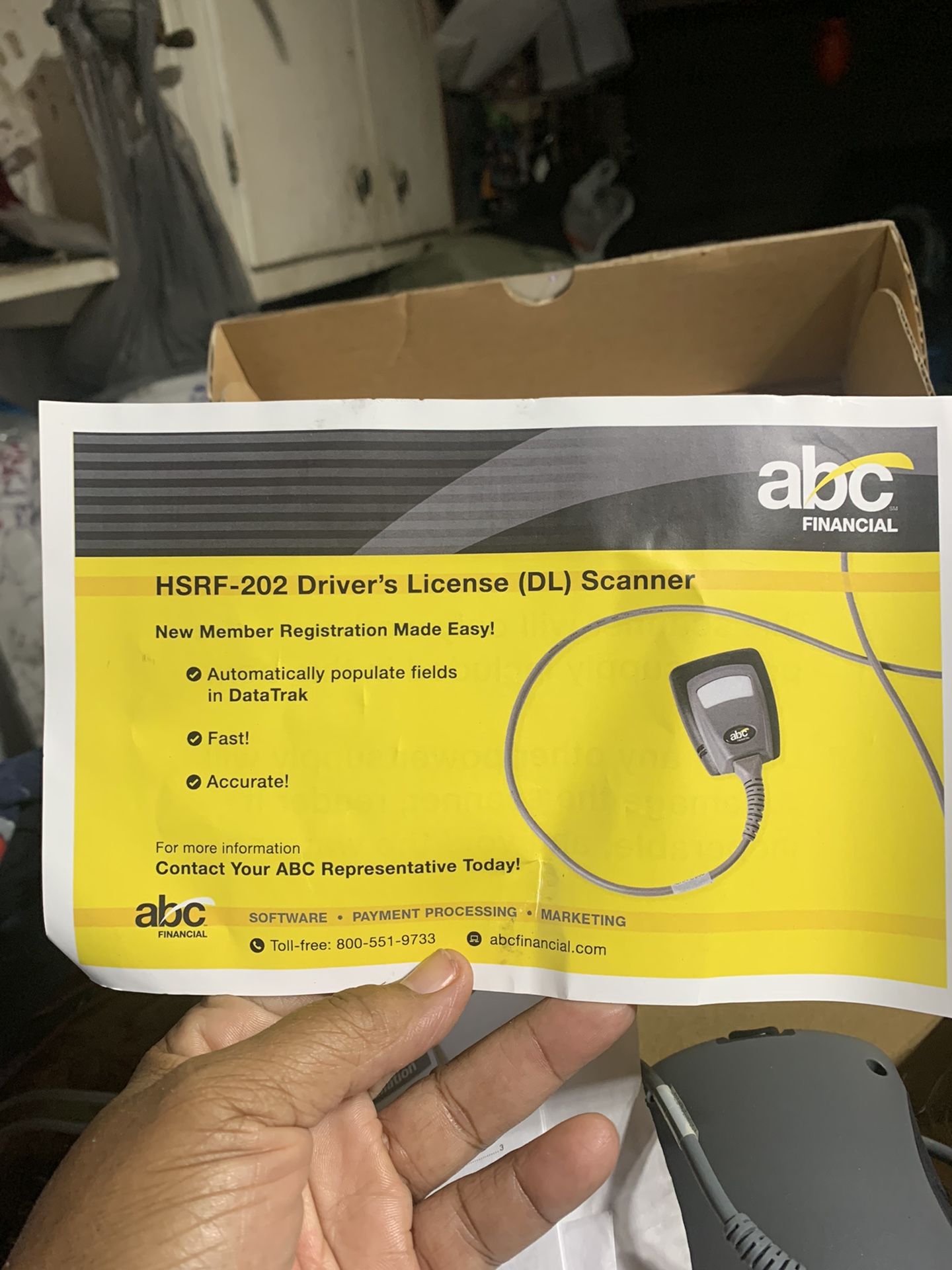 HSRF- 202 Driver’s License (DL) Scanner