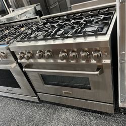 Z Line 36 Inch Gas Range Stainless Steel + 6 Burners 
