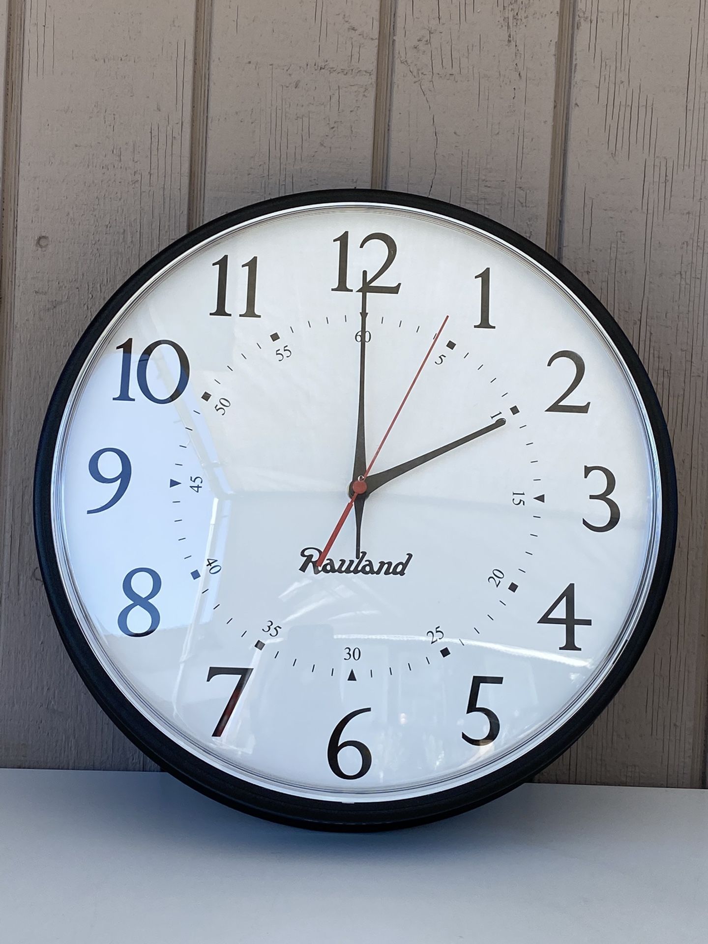 Rauland  12" Dome Round Industrial School Electric Wall Clock Model WAC13S. Used, perfect condition. Please see pictures for details. 