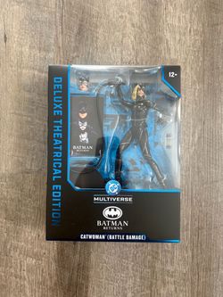 In Hand, Brand New, Never Opened Mcfarlane Toys - DC Multiverse - Batman Returns - Catwoman Battle Damaged - 6” inch Figure - Deluxe Theatrical Editio