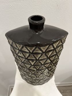 Black Ceramic Vase