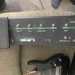 Line 6 flextone II w Pedal Board
